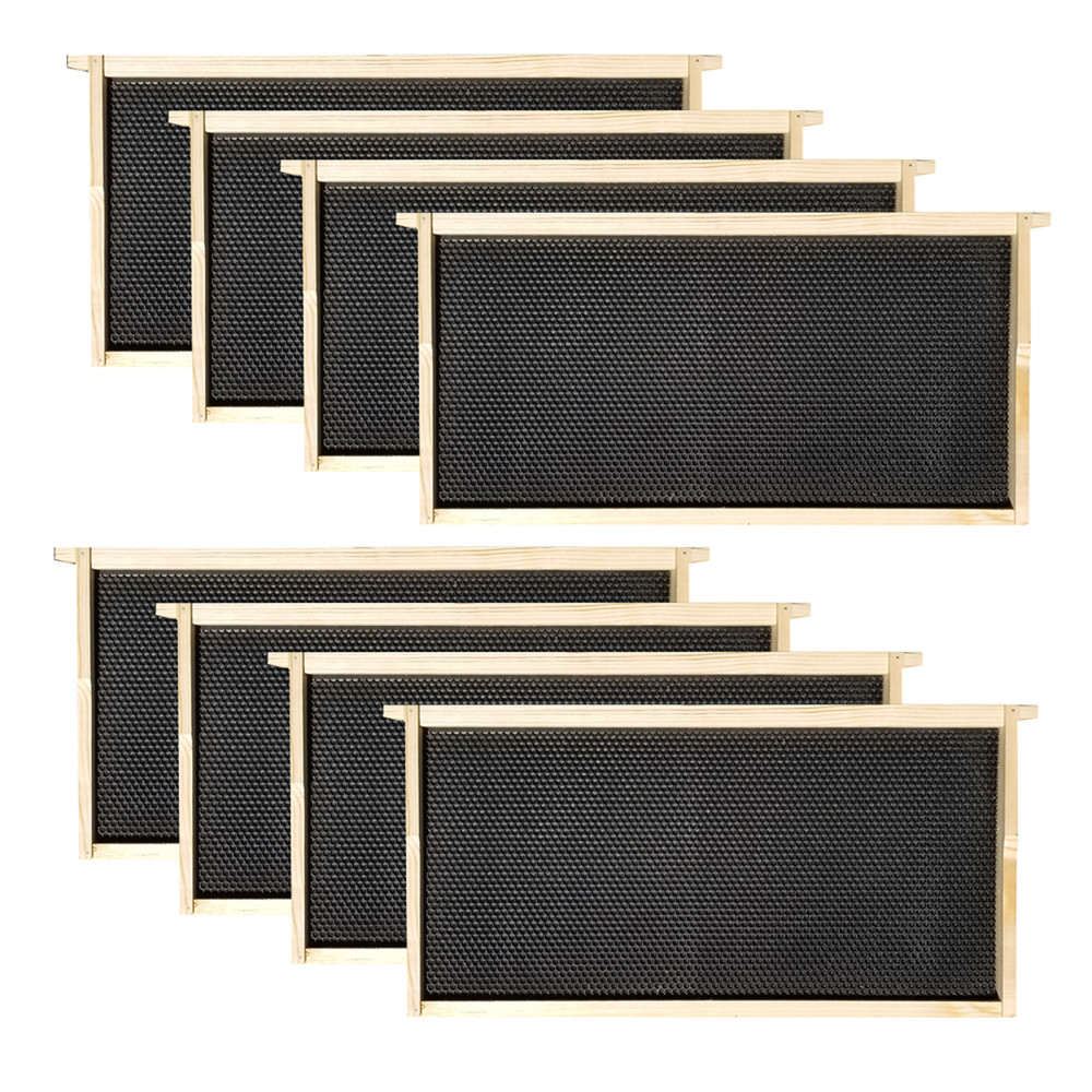 8 Frame Complete Beehive Kit – Amish-Made with 2 Deep & 1 Medium Boxes, Frames &