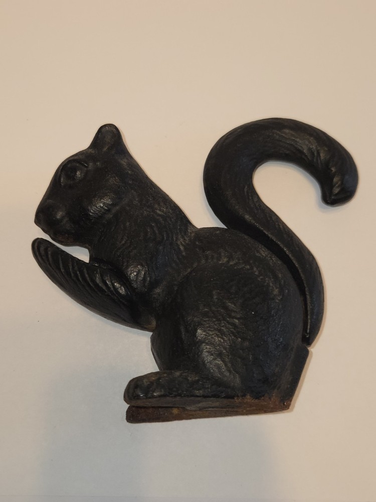 Vintage Cast Irin Squirrel Nut Cracker WOW