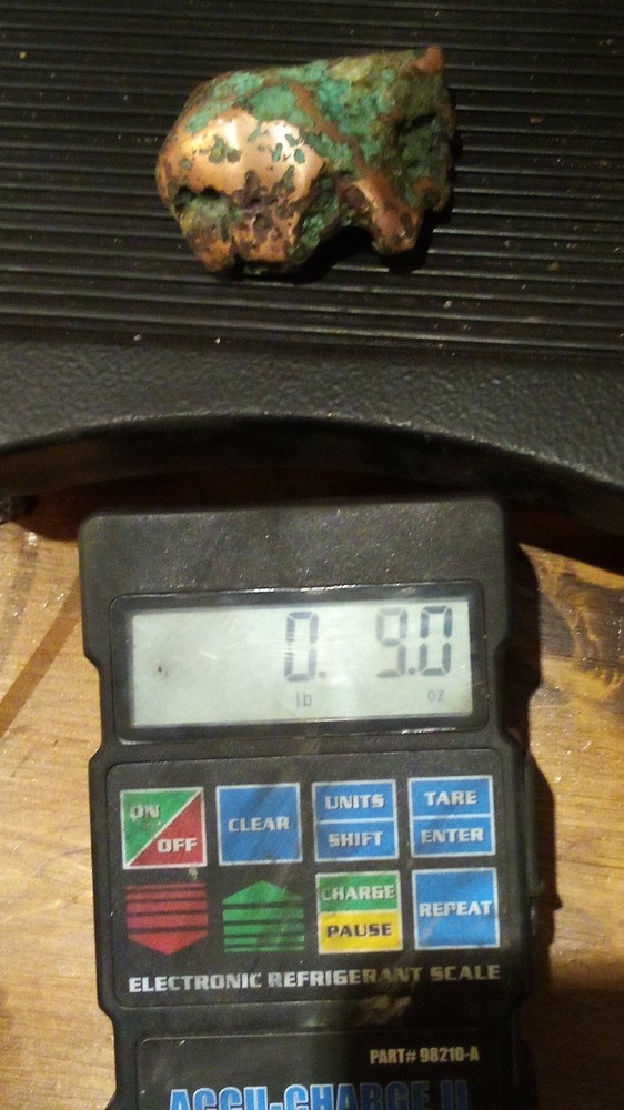 polished Michigan float copper