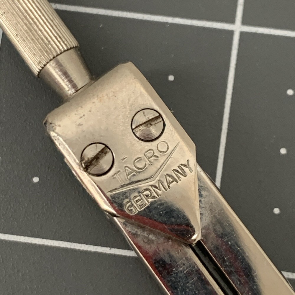 Vintage TACRO INC. GERMANY COMPASS DRAFTING TOOL