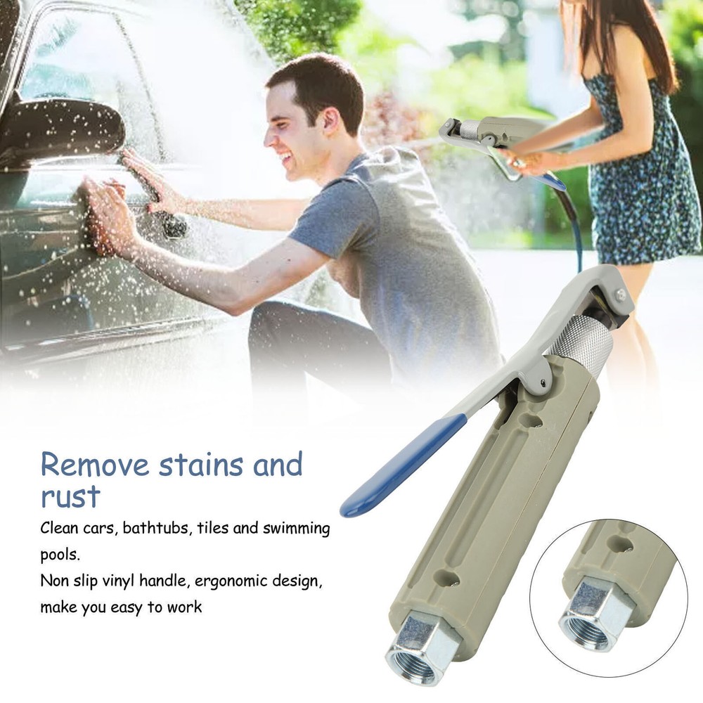Sand Blaster Nozzle Head with 3 Ceramic Tips Remove Abrasive Stain Rust Grime
