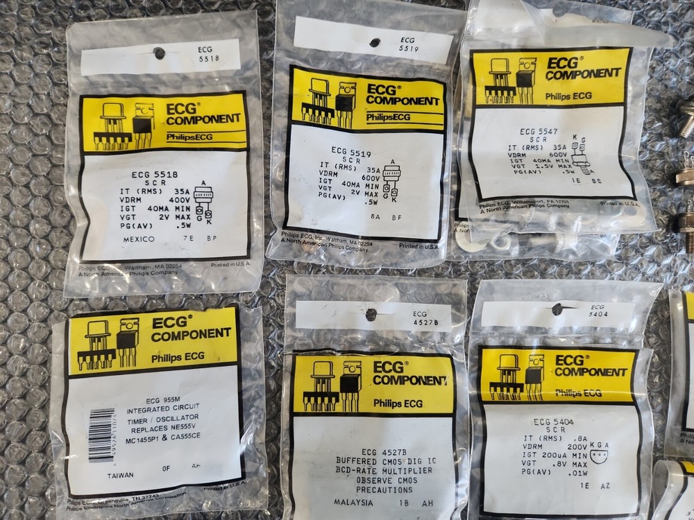 *MIXED SURPLUS LOT* ECG Components IC's and Rectifiers ⚡️🇺🇸 SHIP