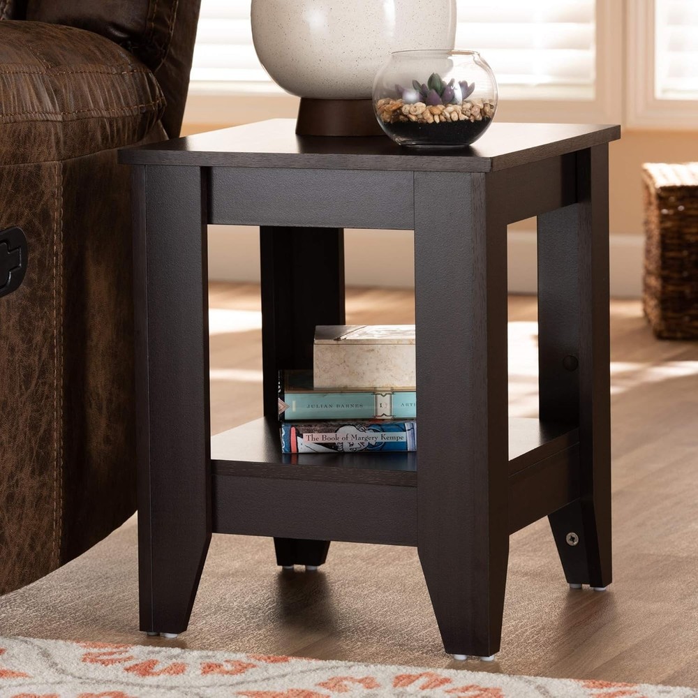 End Tables One Size Dark Brown