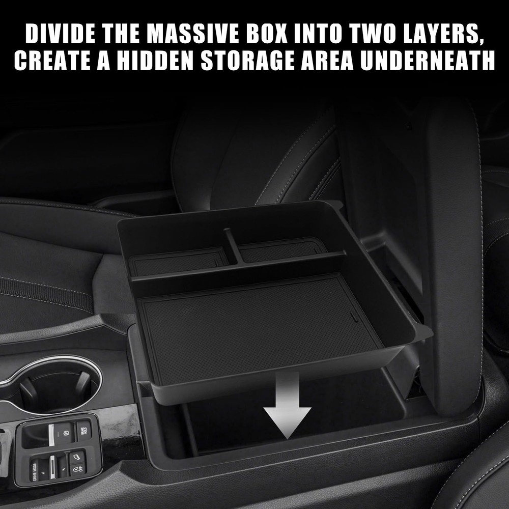 for Pilot Center Console Organizer & Dash Storage Tray & Magnet Armrest Hidde...