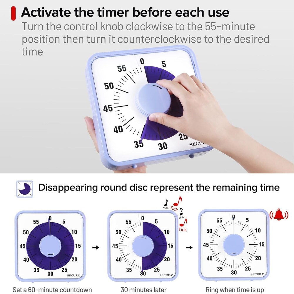 Visual Countdown Timer - Time Management Tool for All Ages