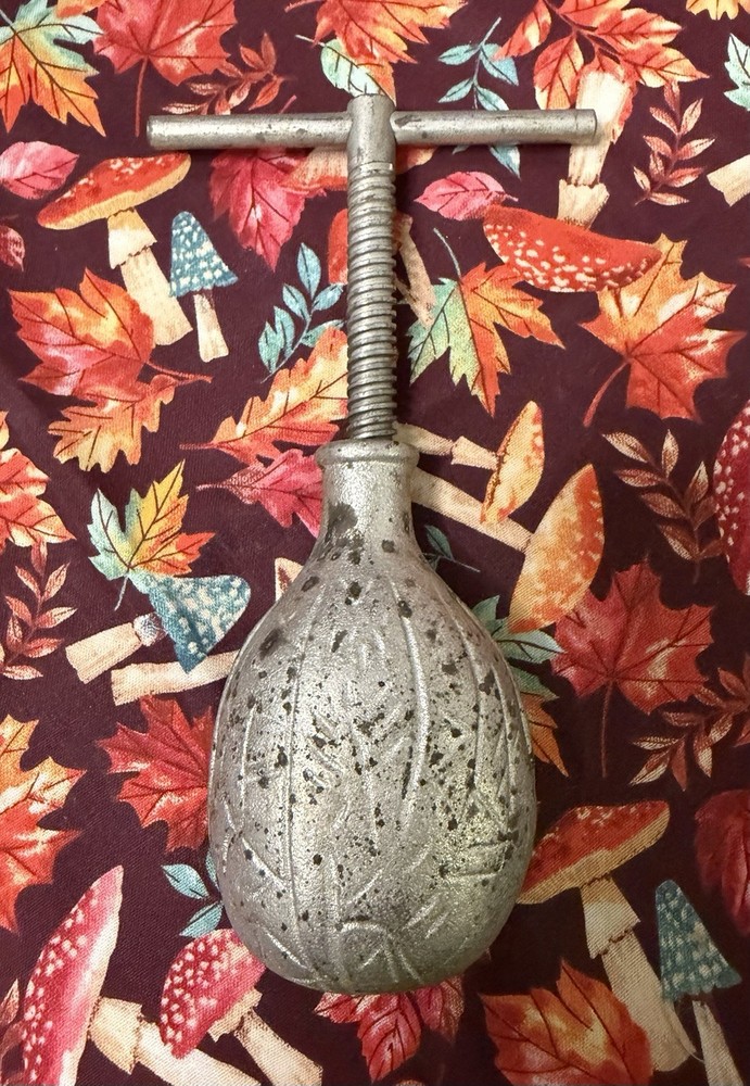 Vintage Hand Held Crank Nut Cracker  Cast Iron