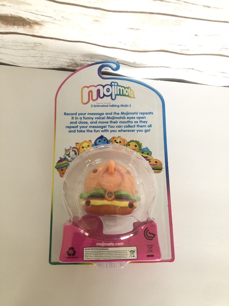 Mojimoto CHEESEBURGER Repeating Talk-Back Toy That Records & Repeats Lip-syncs