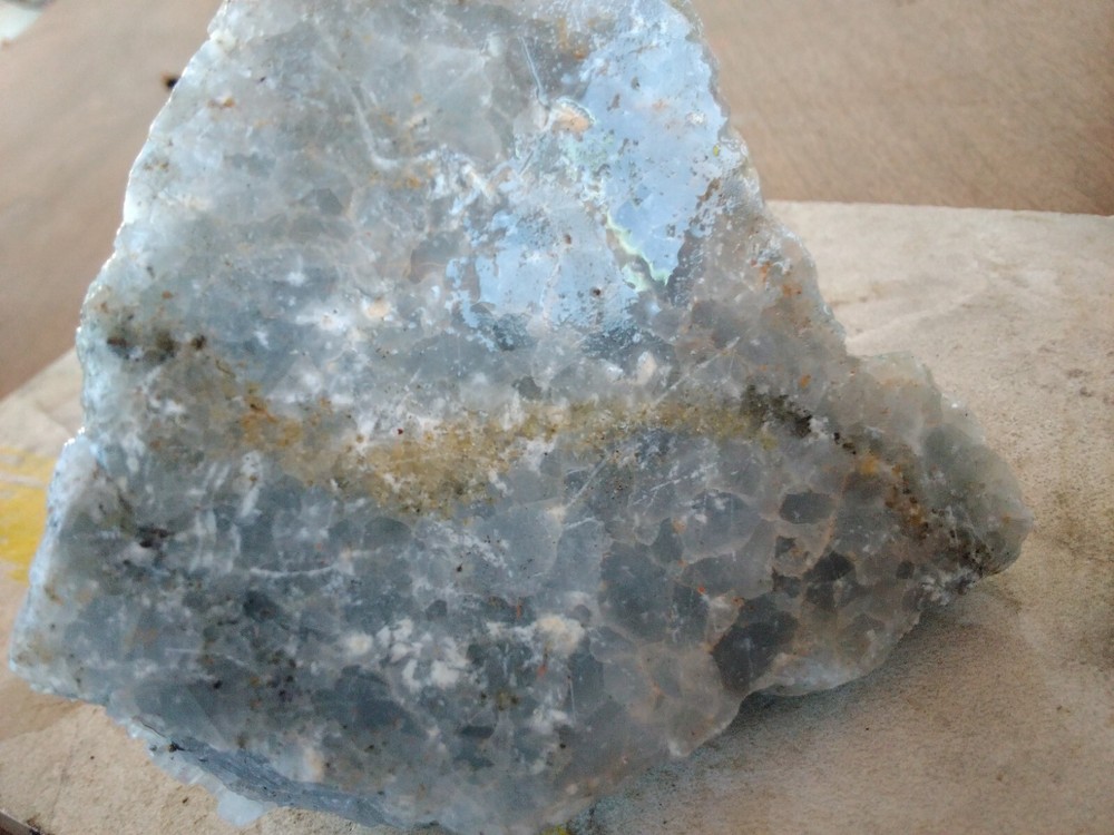 Blue Calcite Specimen Rough Collection Piece Or Slab N Cab