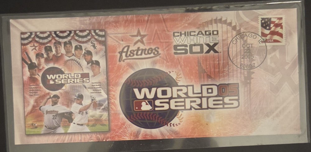 2005 World Series Official Program WHITE SOX VS. Astros + Stamped Dated Envelope