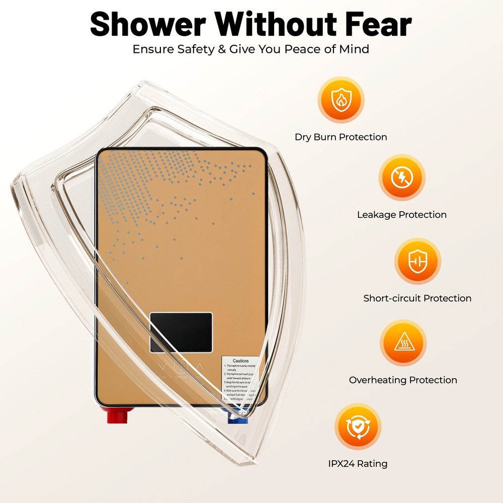 Instant Electric Tankless Hot Water Heater On Demand Whole House 110V 4500W New