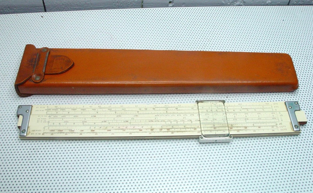 K&E Slide Rule w/ Leather Case