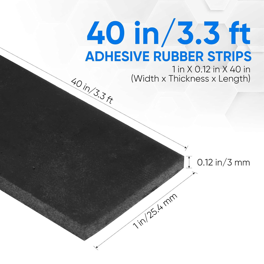 Rubber Strips, Solid Rubber Sheets Self Adhesive Neoprene Rolls & Strips for DIY