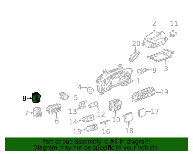 Genuine GM F (S)Switch 86528778