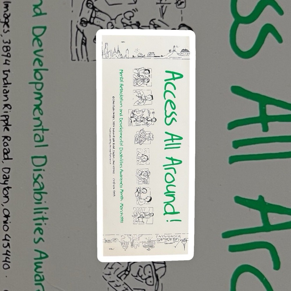 Vintage “Developmental Disabilities” Bookmark. New.