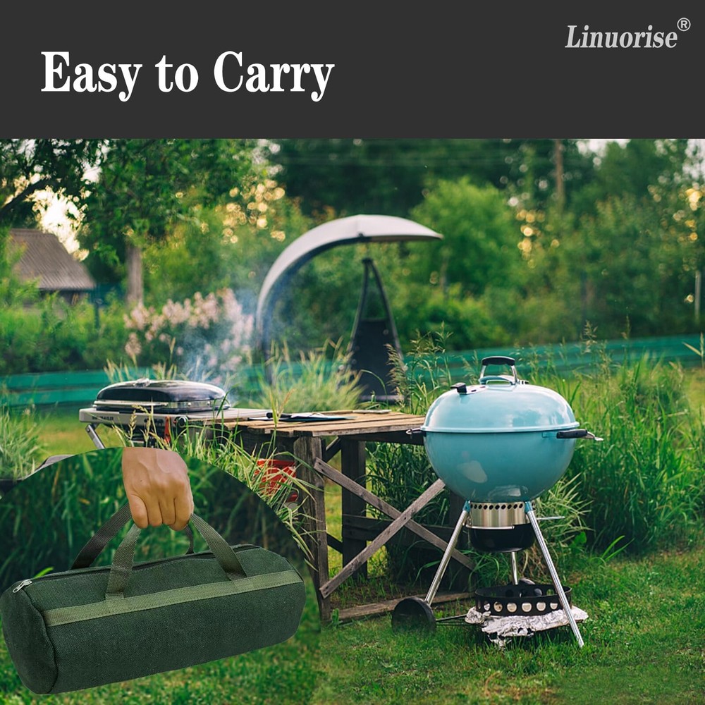 Grill Accessory Storage Bag, Tools Storage for Outdoor Grilling, Extra Thick ...