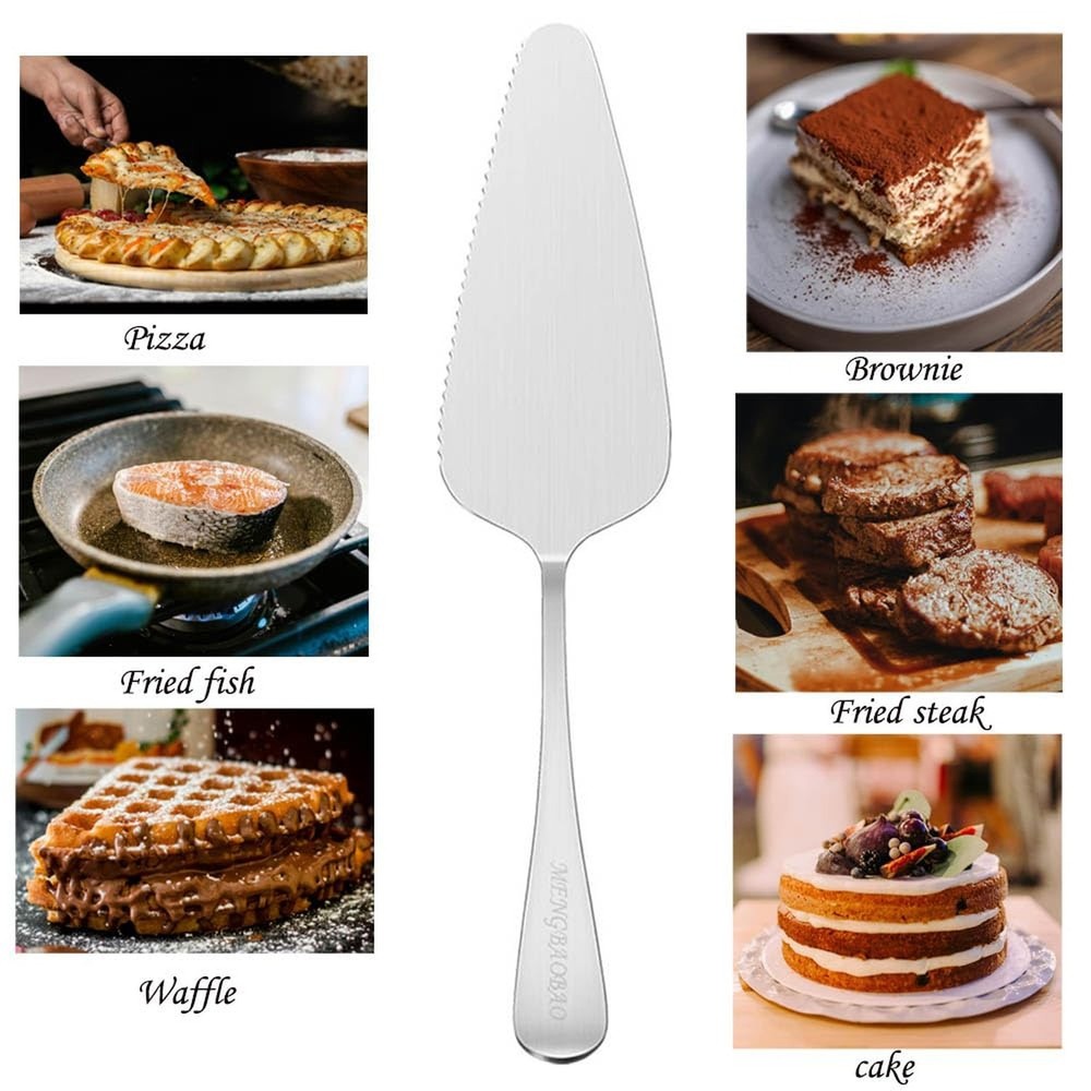 5x Cake Server Pie Holder Transfer Triangular Spade Spatula for Pizza Cake Ba...