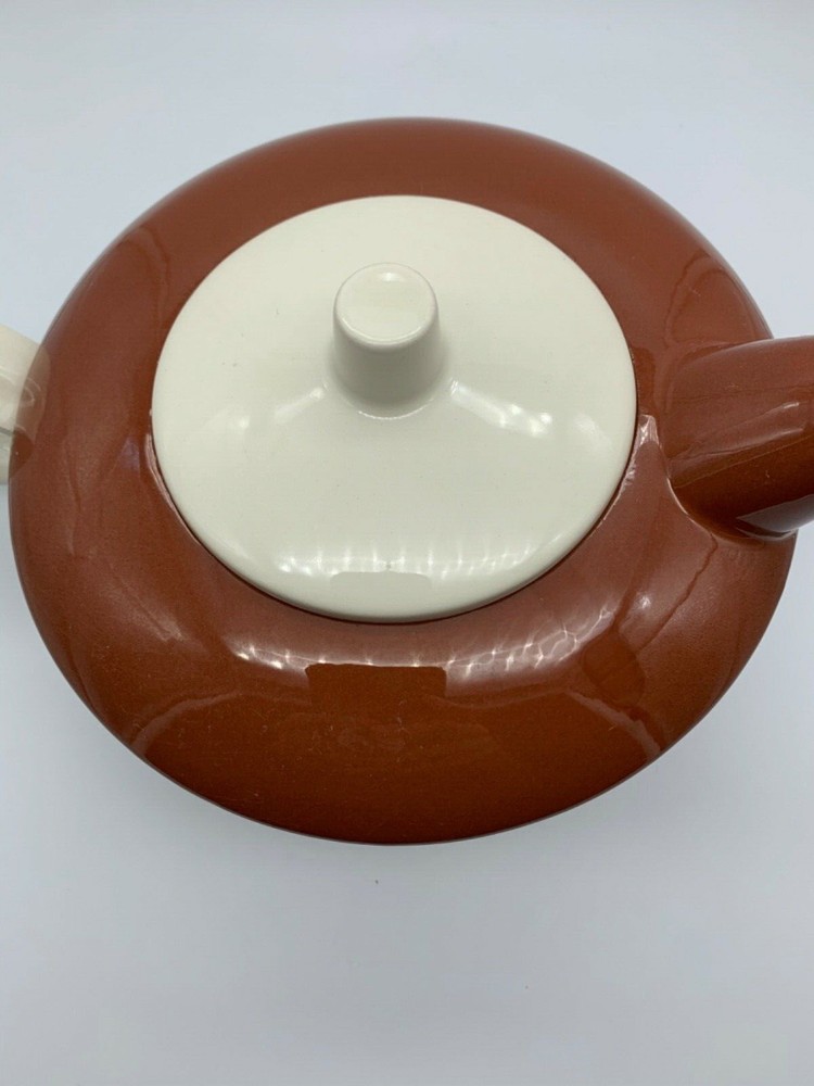 HOMER LAUGHLIN SUNTONE BROWN TEAPOT