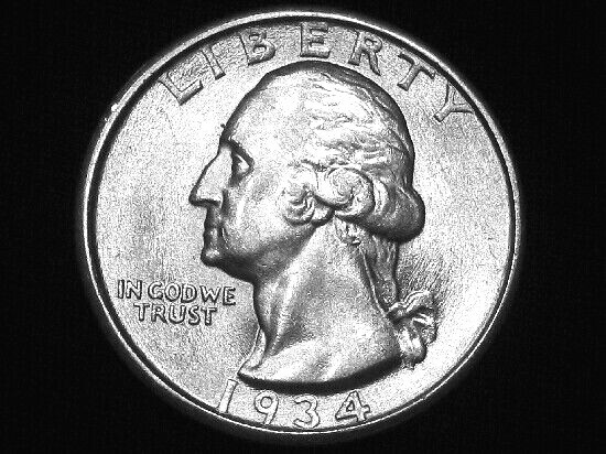 1934 Washington Quarter --- Choice Uncirculated