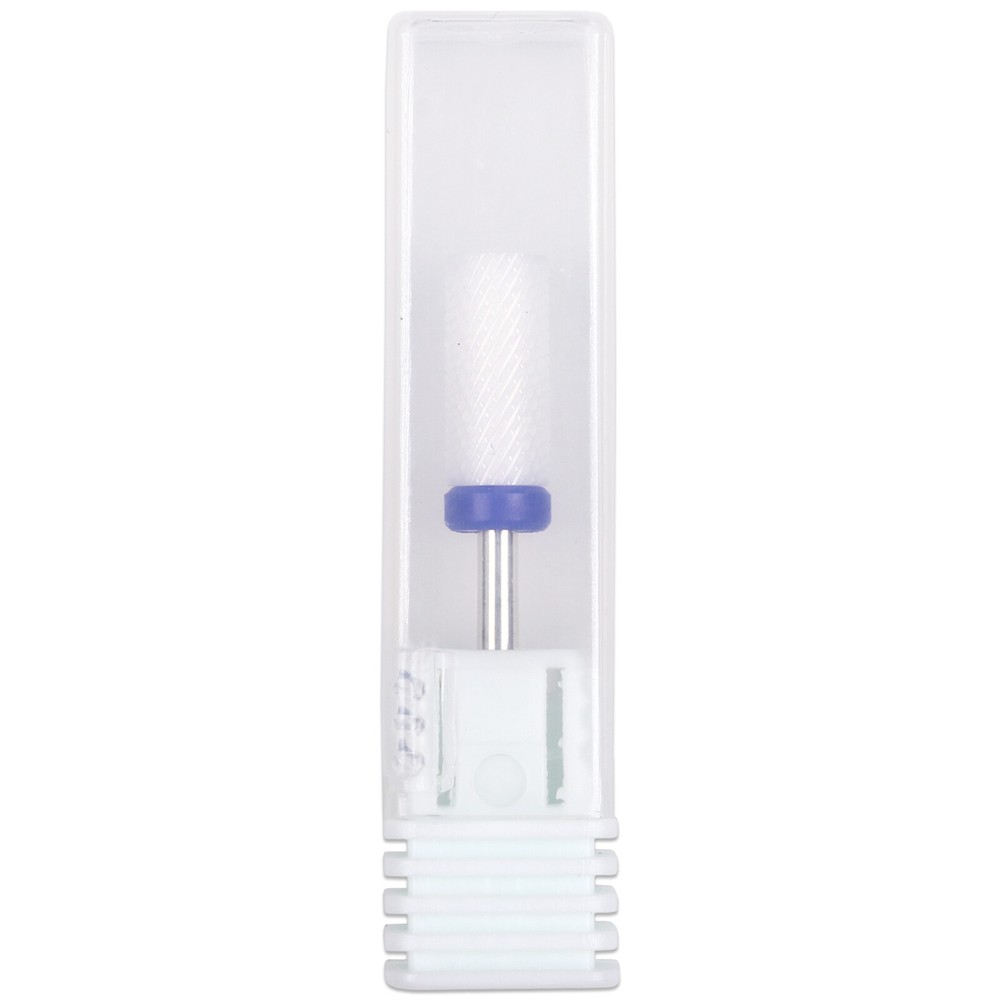 Professional High Quality Ceramic White Small Barrel Bit Nail Drill Medium Grit