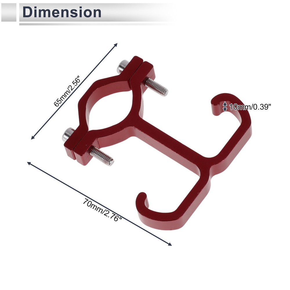 Alloy Motorcycle Hook 1 Set Red