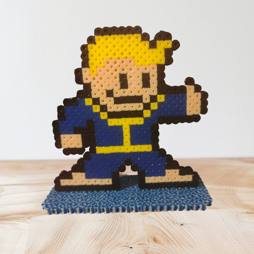 Vault Boy Fallout Game Series Perler Statue Sprite Handmade