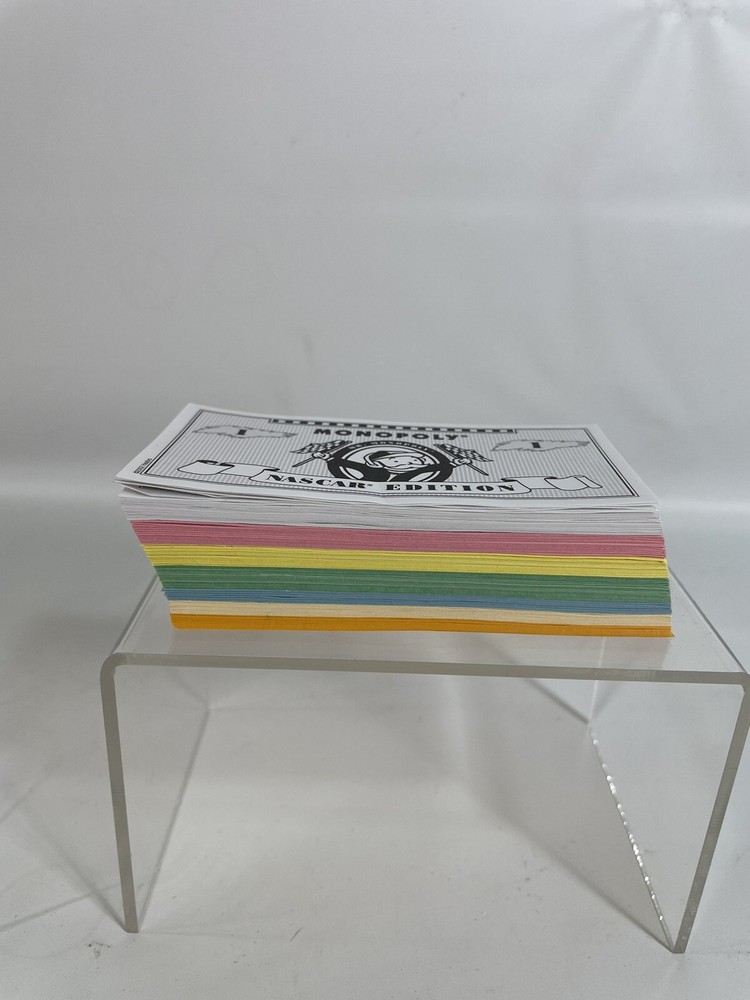 Monopoly NASCAR Replacement Money