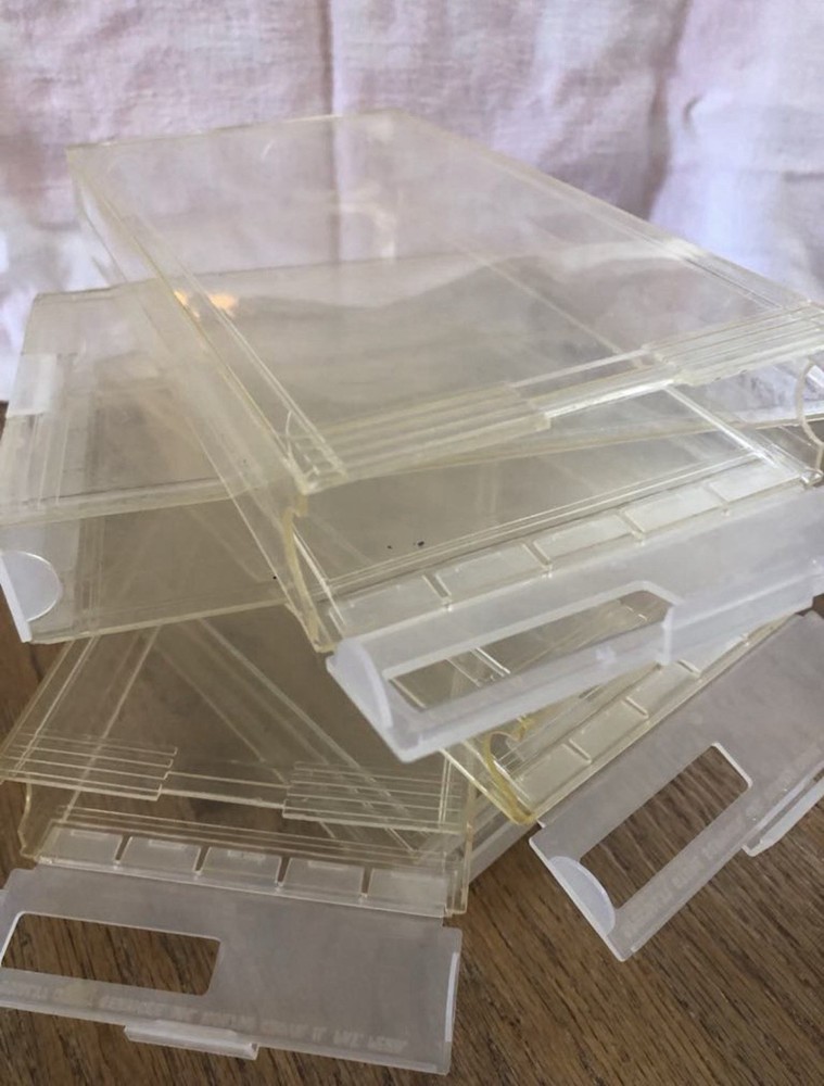(5) Bottom Loading Snap Tite VHS Protective Cases