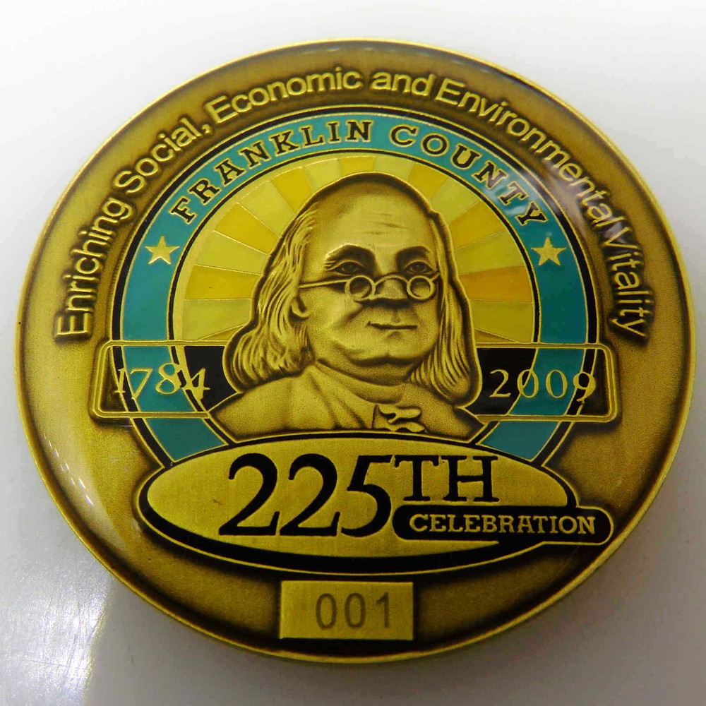 FRANKLIN COUNTY 225TH CELEBRATION CHALLENGE COIN