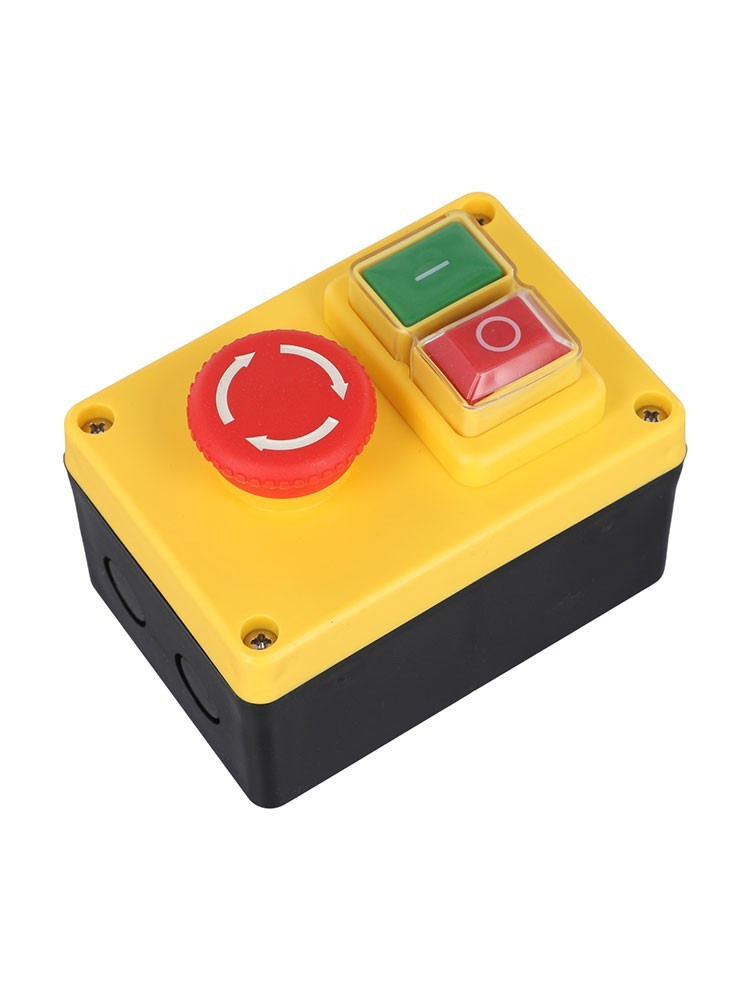 NVR Lockable Pushbutton Switch Suitable for Power Control in Workshops
