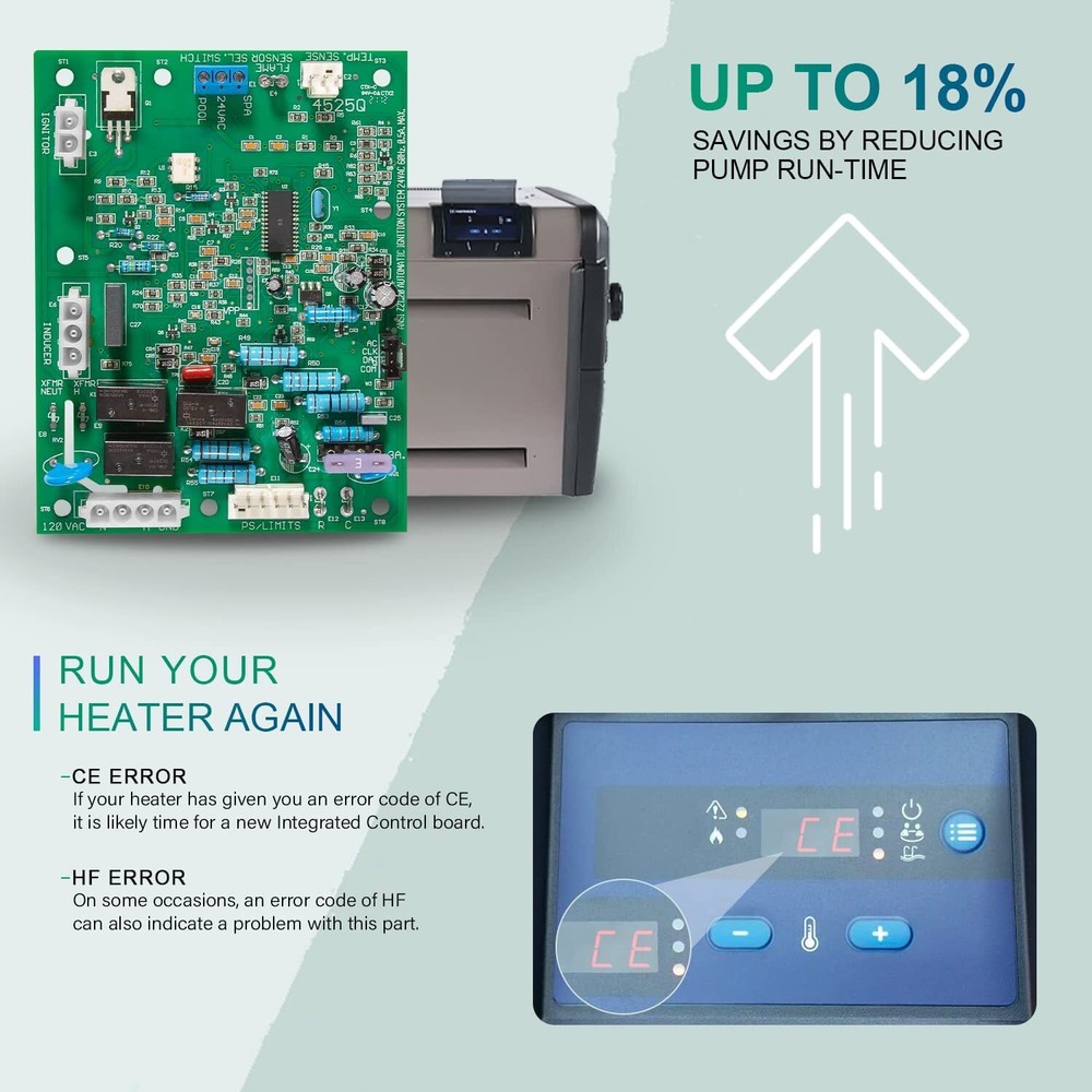 For FDXLICB1930 Hayward Heater Integrated Control Board Replacement Kit