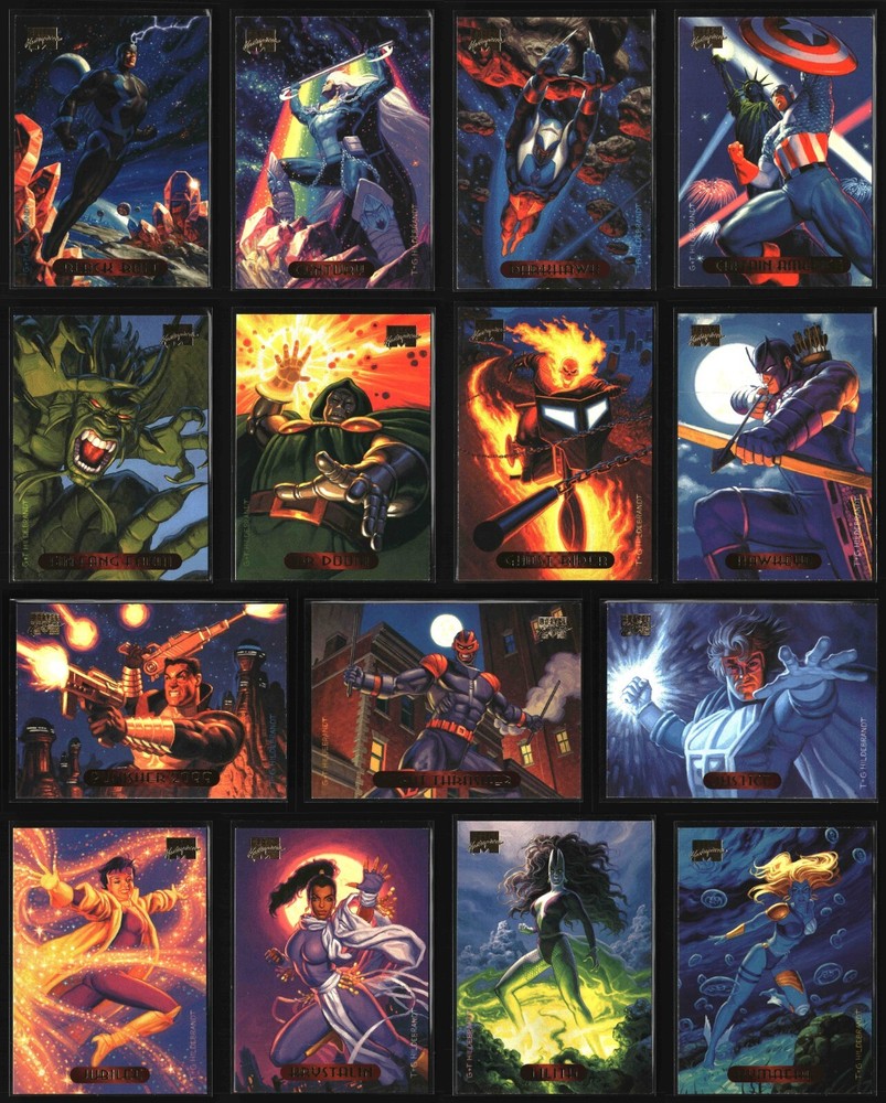 1994 Fleer Marvel Masterpieces #1-#140 - Set Building - Updated 12/12
