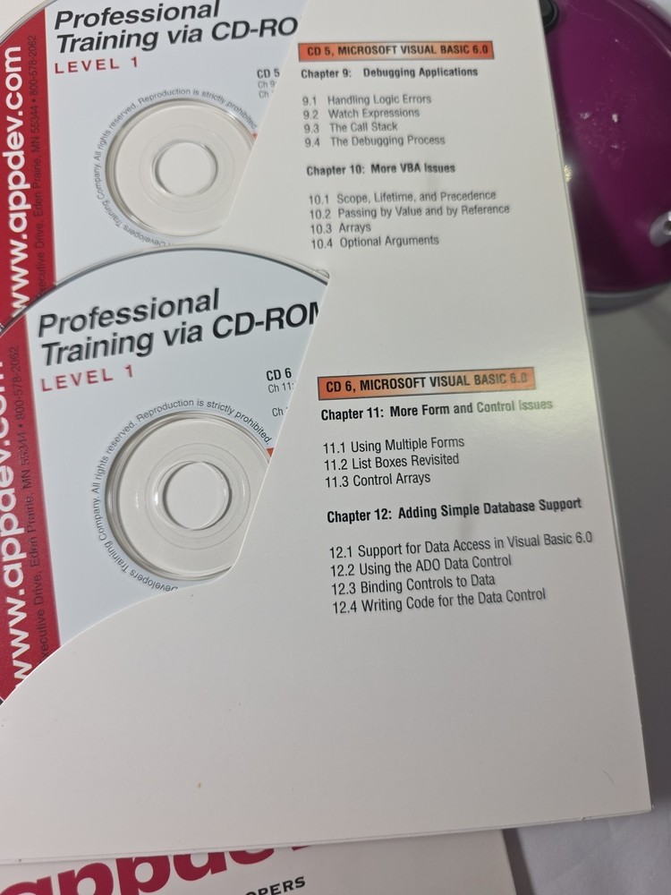 AppDev Visual Basic 6.0 14 CD Interactive Training BEGINNER TO ADVANCED
