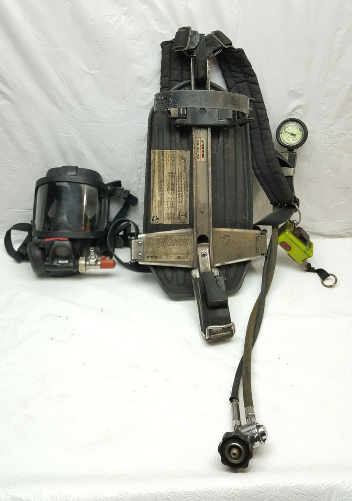 Interspiro Spiromatic S6 Frame & Face Mask Firefighter EMT EMS Fireman SCBA