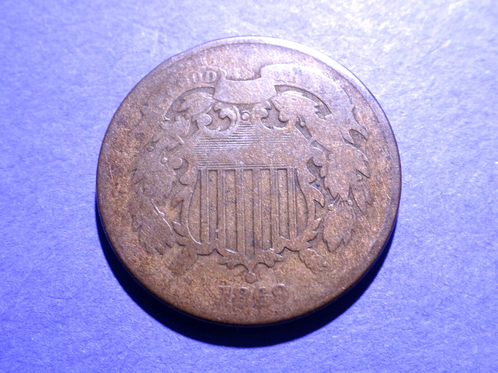 1869 Two Cent piece  Good