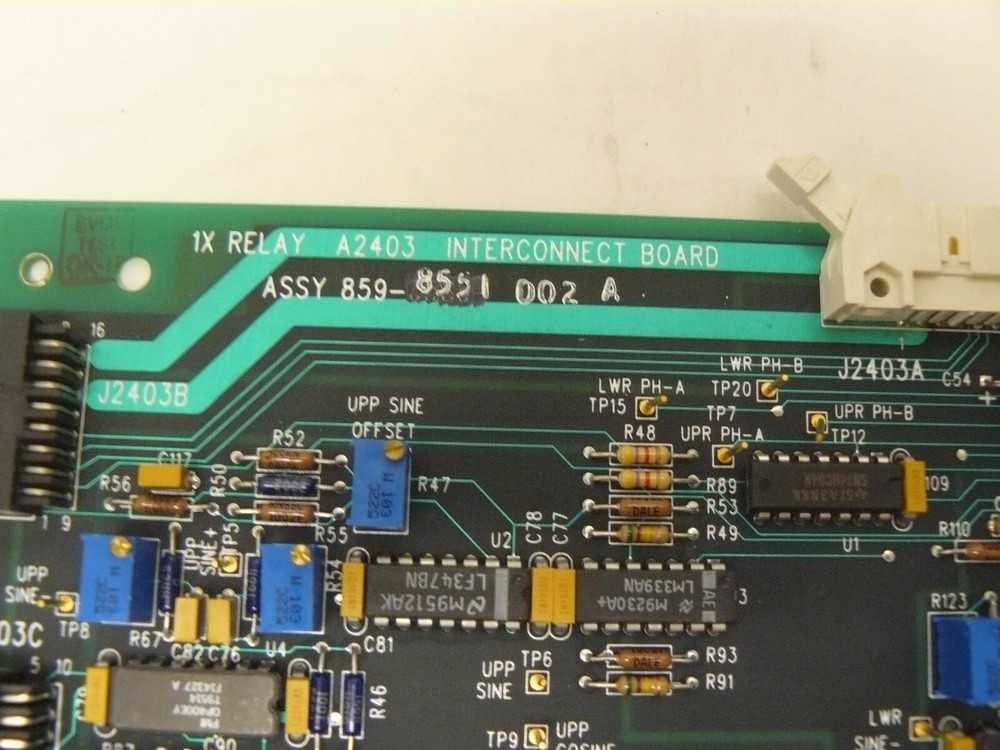 ASML 859-8551-002 A 1X relay A2403 interconnect board