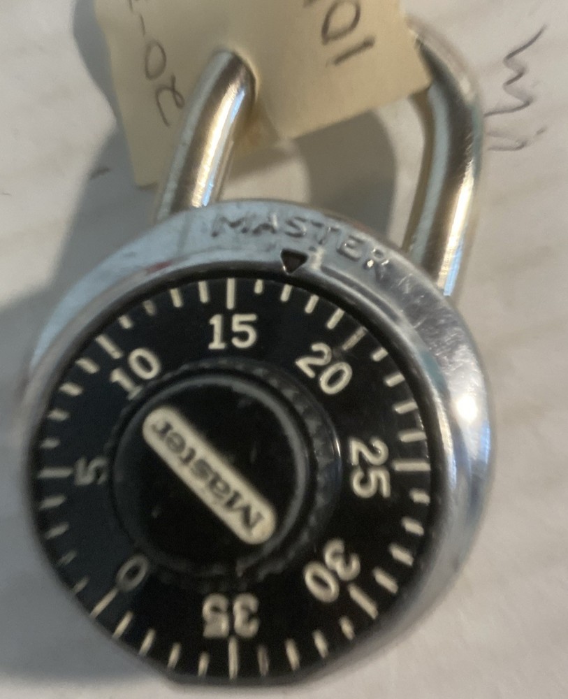 Master Lock Combination Padlocks - All Tested And Combinations Work Locker