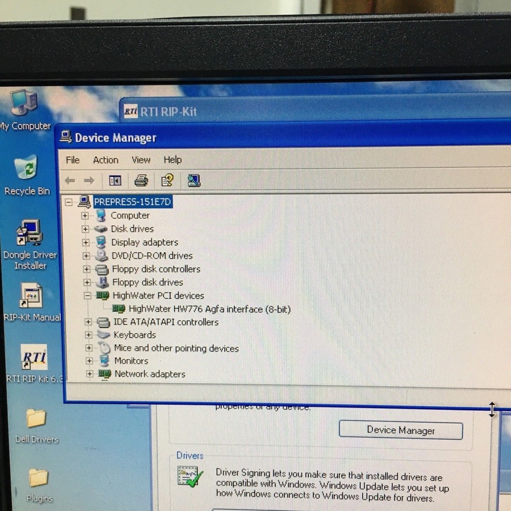 AGFA RTI Rip on Dell 3000 6.3