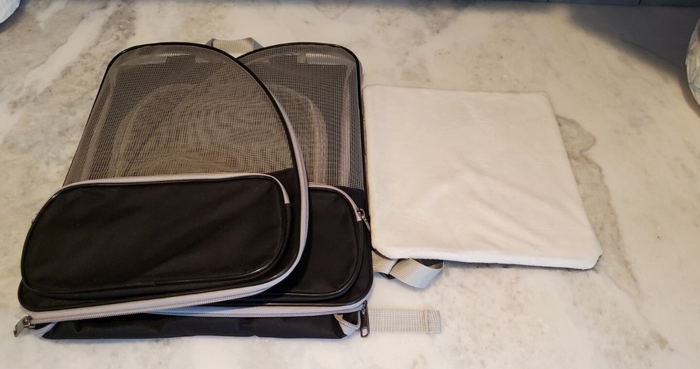 Texsens Cat or Dog Backpack Carrier Ventilated Design Mesh *Read Description*