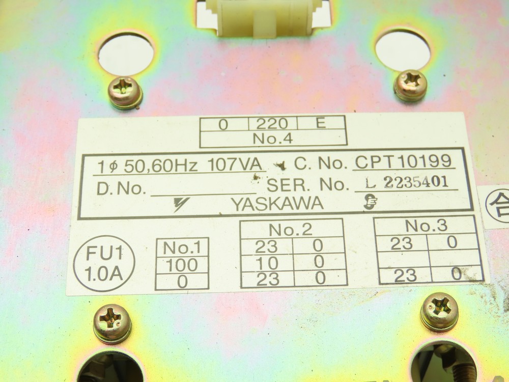 Yaskawa Electric JZNC-MTU02-3 Robot Controller Power Supply Module