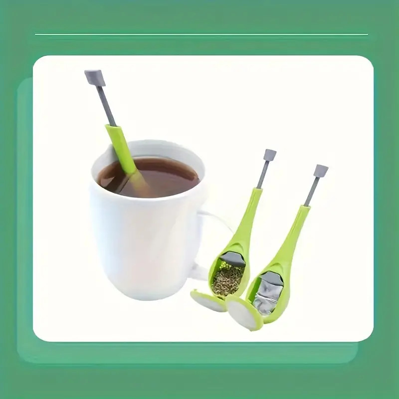 Silicone Leaf Tea Infusers Stainless Tea Strainer Herbal Spice Filter Diffuser