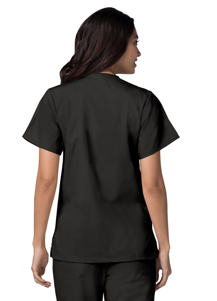 Adar Universal Women's Scrub Set Snap Front Scrub Top & Multi Pocket Scrub Pants