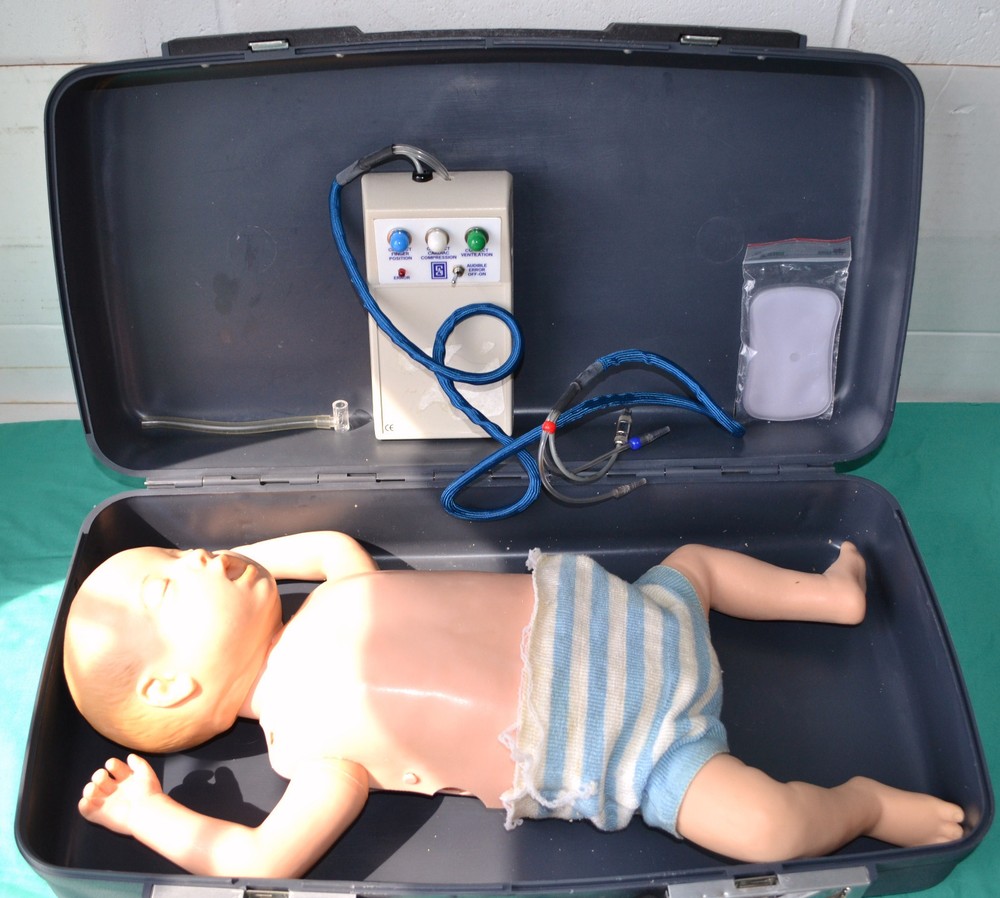 Laerdal Actronics Baby CPR Training Manikin Case & controller