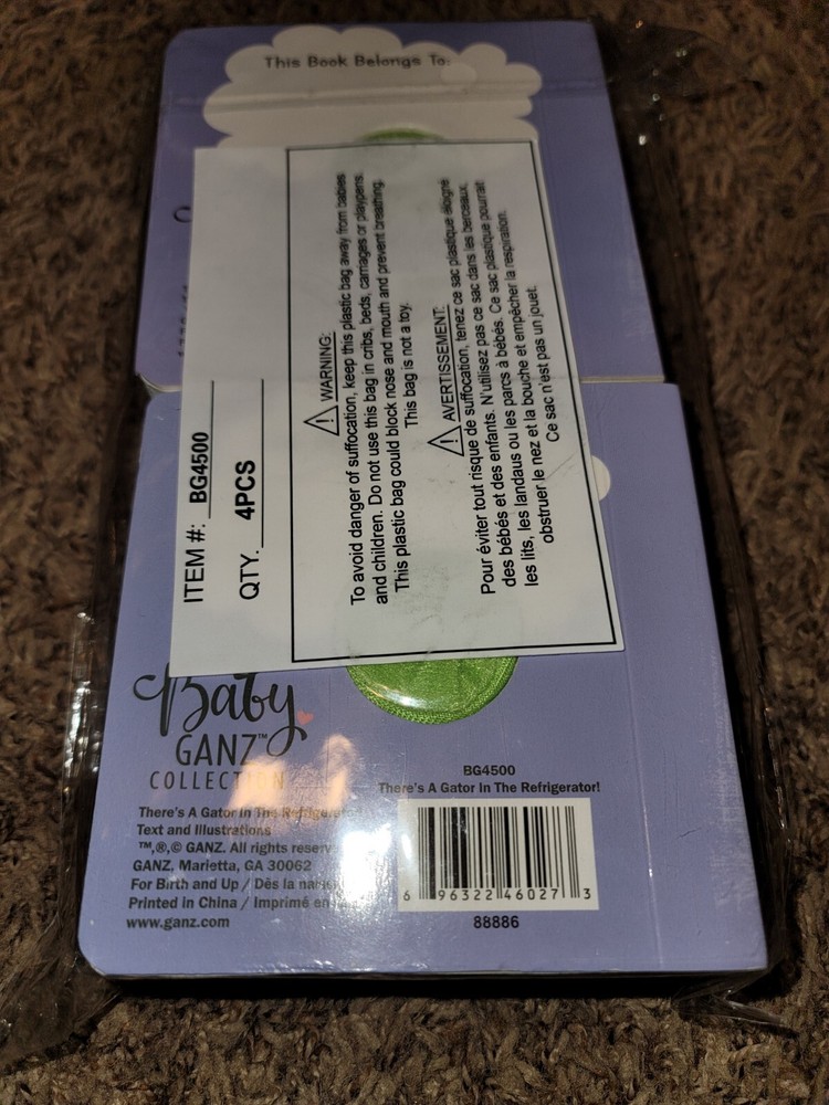 Ganz Alligator finger puppet book