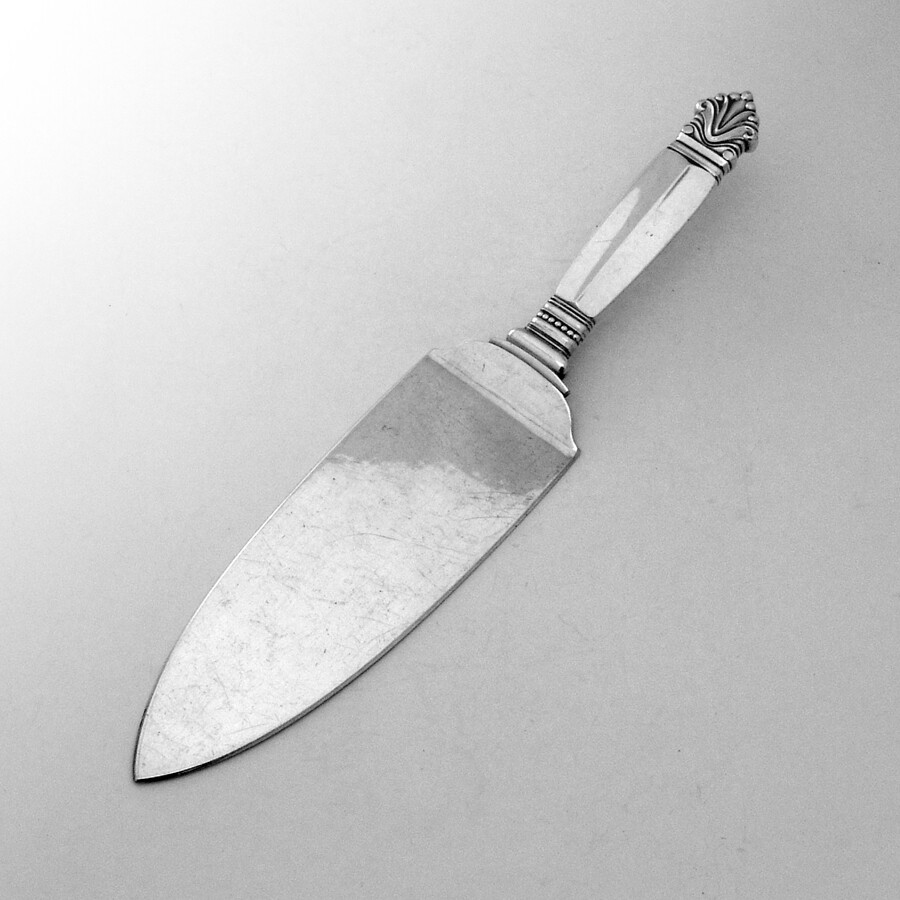 Georg Jensen Acanthus Pie Server Sterling Silver Denmark