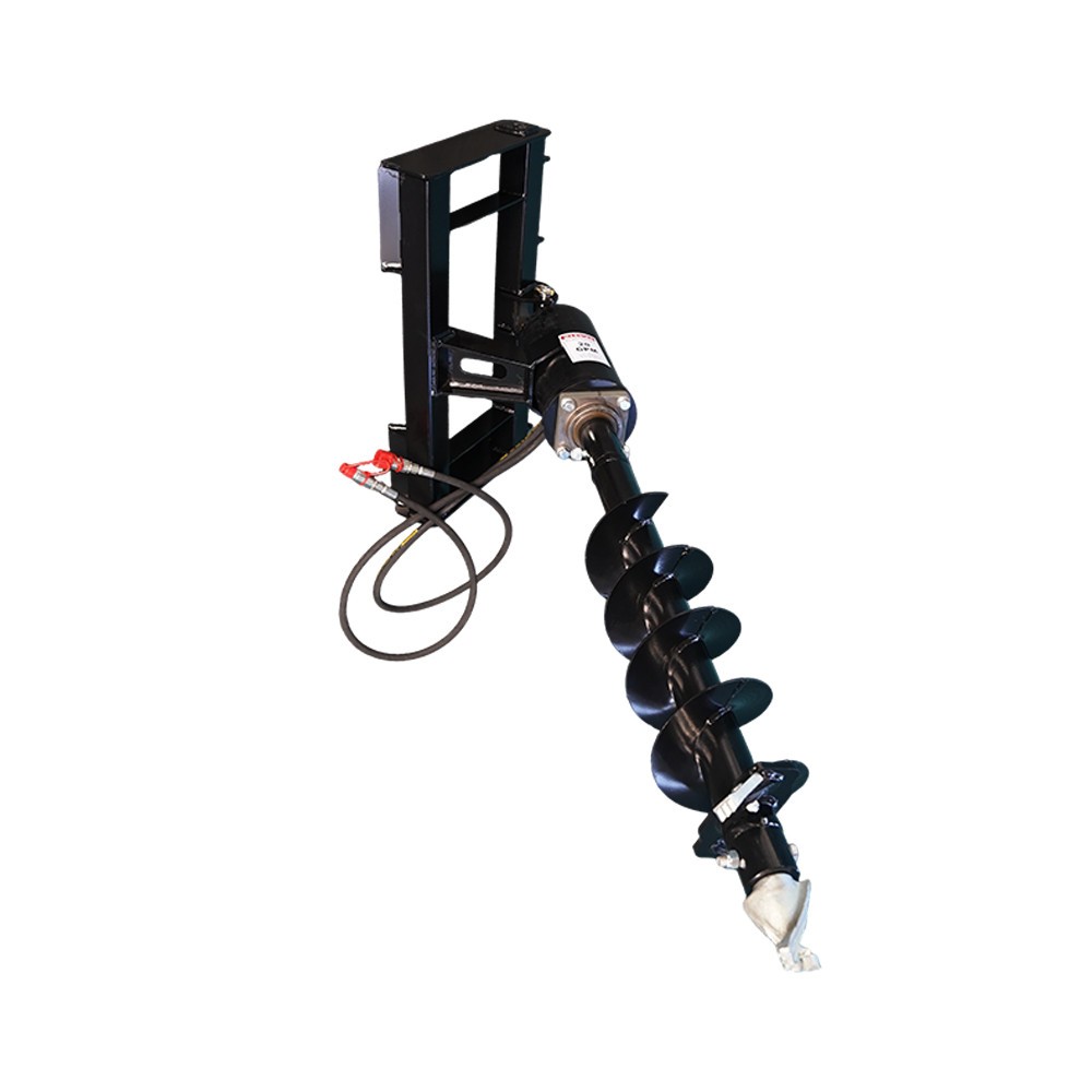 Compact Wheel Loader Post Hole Auger Drive with 9'' auger bit