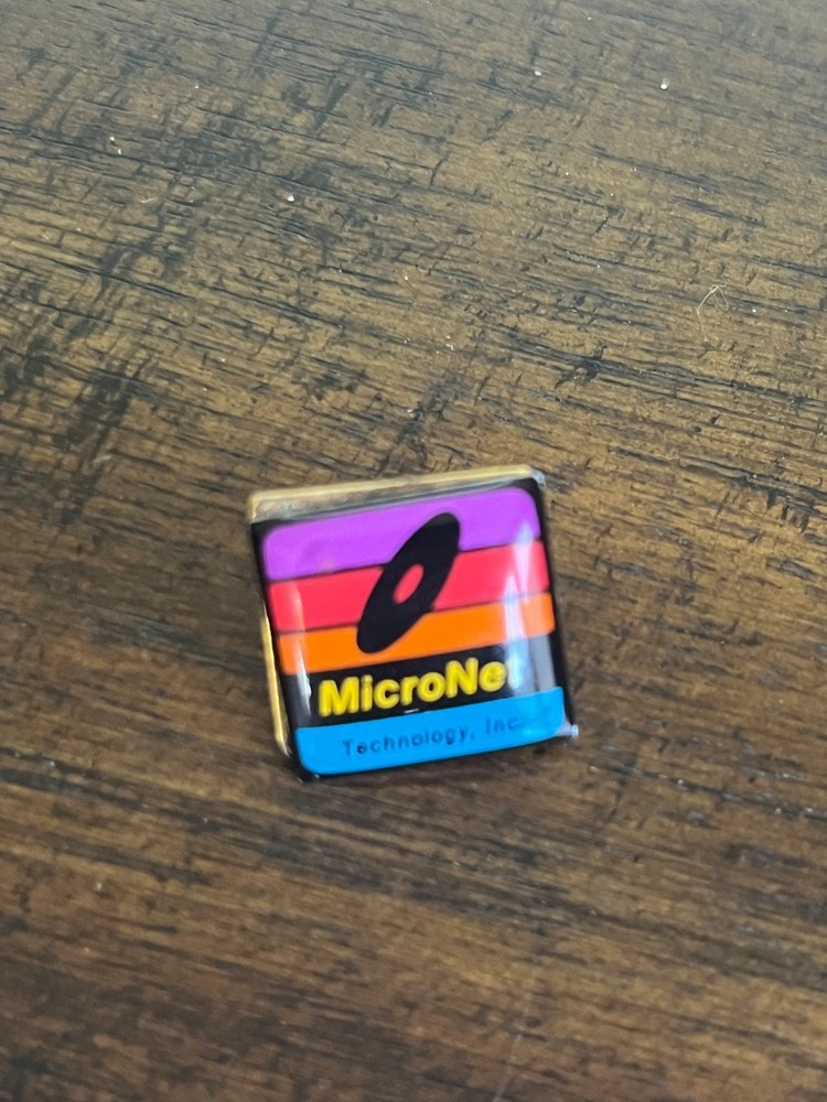 MicroNet Technology Lapel Pin Pinback Distributed Tech Shows