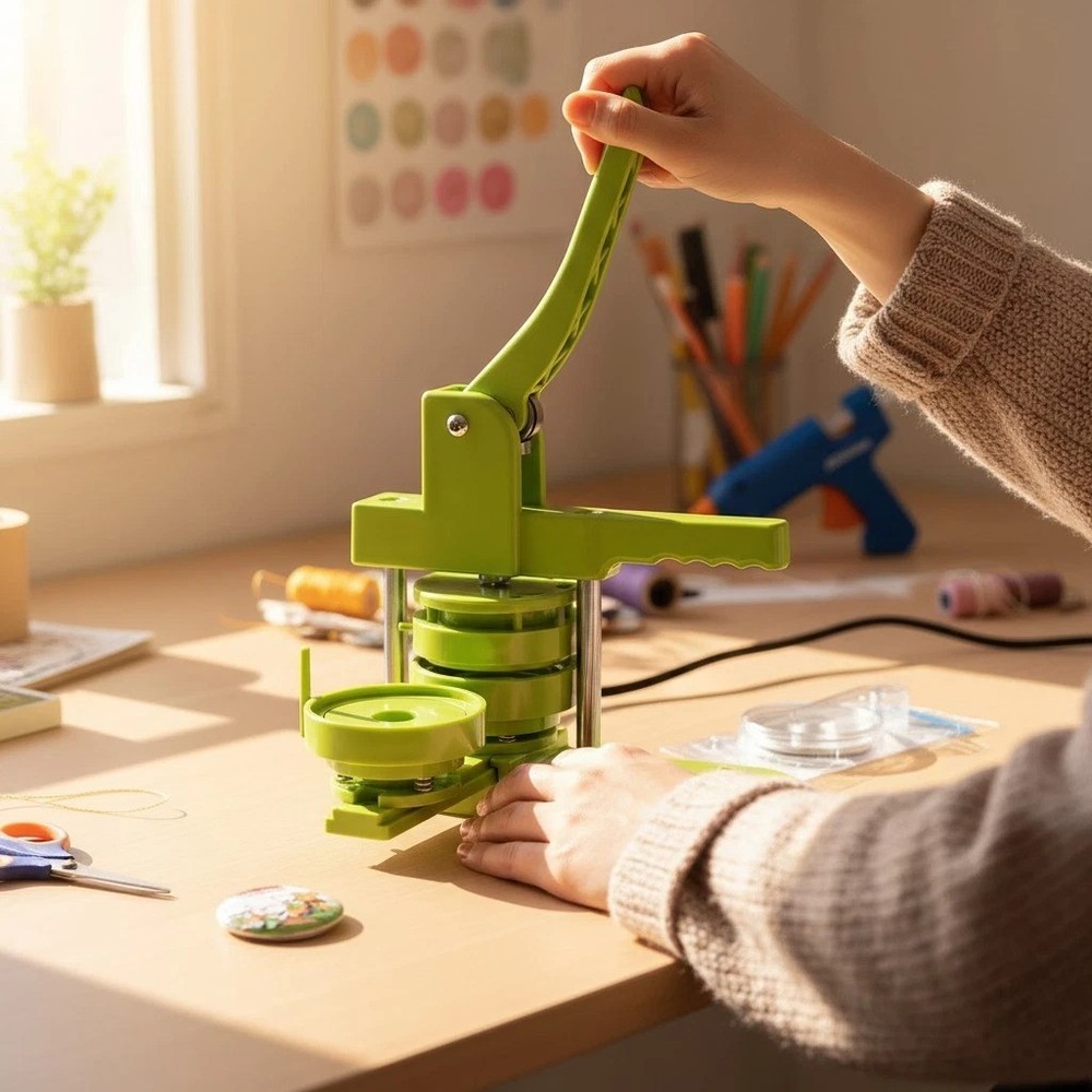 Beginner-Friendly 3 Inch Button Maker Kit - Includes Everything You Need for DIY