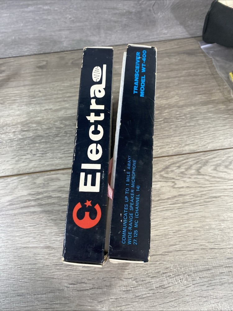 Electra Transceiver Model Wt-400 Blue original Box walkie talkie