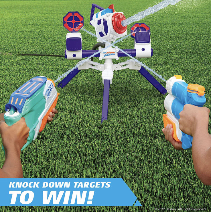 Nerf Super Soaker RoboBlaster with Bonus Water Blaster 30Ft.