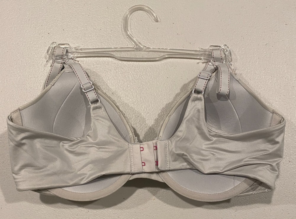 Maidenform Comfort Devotion Extra Coverage Lace Shaping Bra #9404 Gray NWT